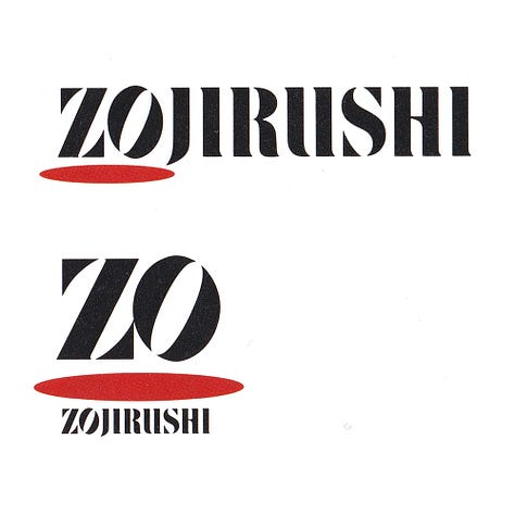 Zojirushi logo concepts designed by PAOS in 1988