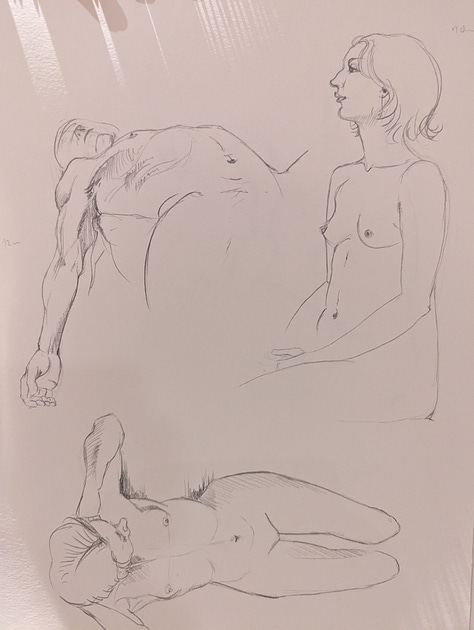 life drawings of models in cardiff