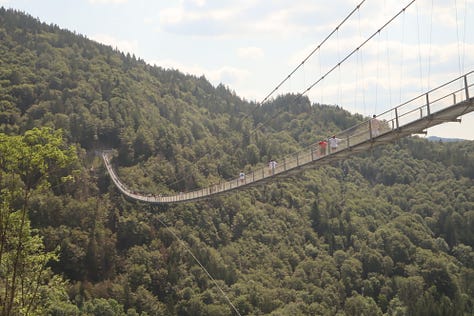 Suspended bridge at Todtnau Waterfalls, Germany