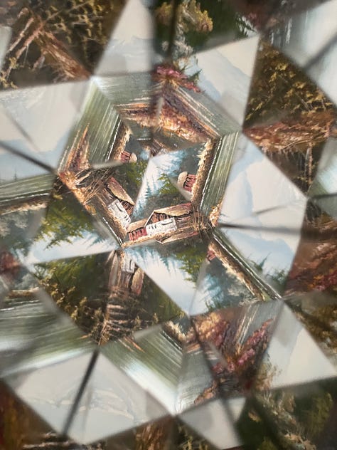 Photos of art through a kaleidoscope
