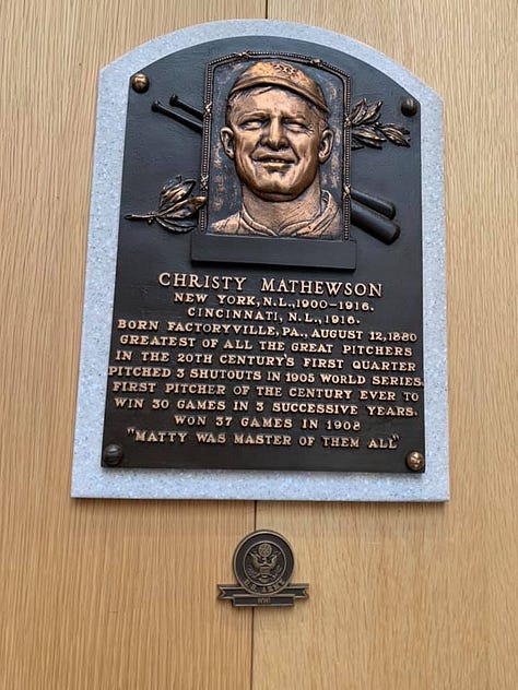 Christy Mathewson, Ed Walsh, John Montgomery Ward