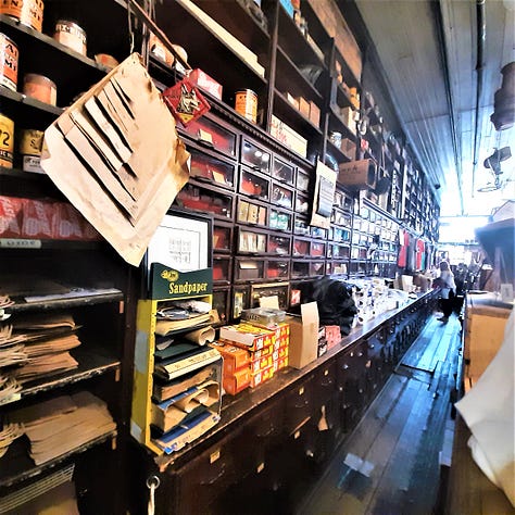 Interior pictures of the historic Harrison Brothers Hardware store in Huntsville, Al.