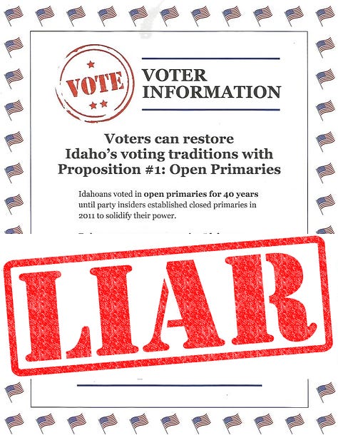 👎🚫 Idaho’s Proposition 1 — VOTE NO!!!!!