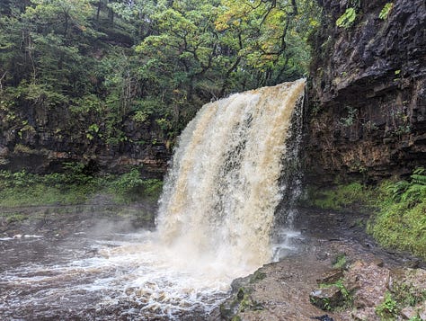 guided walk of the waterfalls of the BBNP with Wales Outdoors