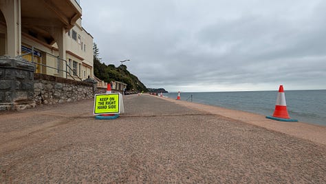 The parkrun route at Teignmouth