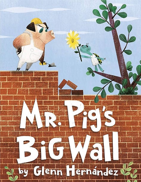 Book covers: The Someone New, Snowboy and the Last Tree Standing, and Mr. Pig's Big Wall
