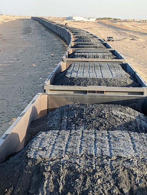 Mauritania iron ore train