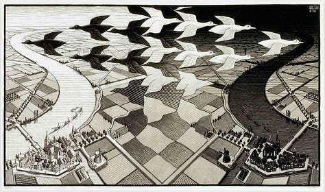 some classic pieces by M.C. Escher