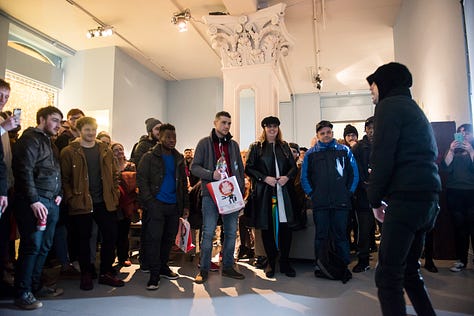 Photos from tthe 'Savage Town Exhibition,' in Ormston House, Limerick, Jan 252018