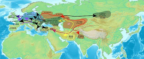 Proto-Indo-European Maps and Figures