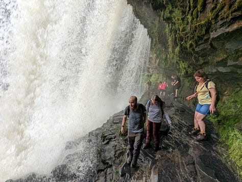 guided walk brecon beacons waterfalls