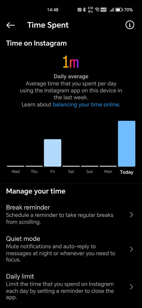 Instagram and Facebook Screentime Tools