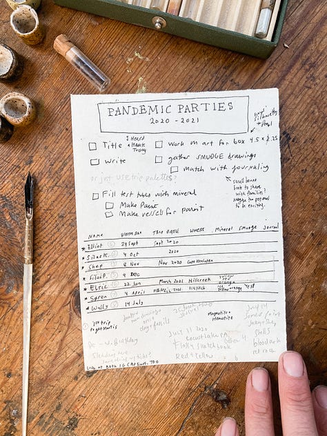 Documenting Pandemic Outdoor Adventures in Tiny Watch Vials filled with minerals and bugs