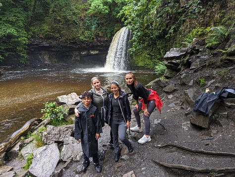 guided walk brecon beacons waterfalls