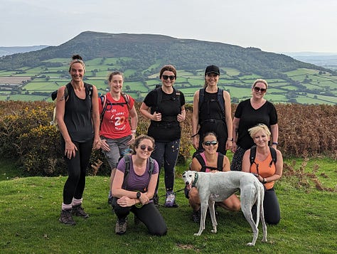 guided walk of sugar loaf and skirrid with Wales Outdoors