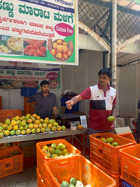 Mango market scenes