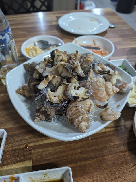 Grubs, rockfish, and conch