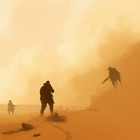A mutated fungal plague thrives in the parched earth, turning humans into grotesque, spore-spreading husks