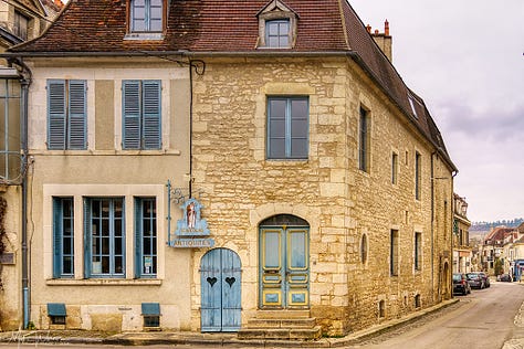 Some of the buildings in Chablis