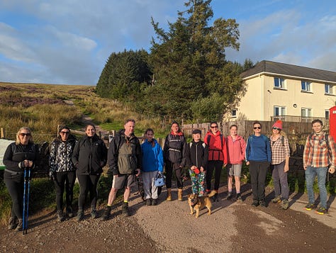 sunset walk up Pen y Fan