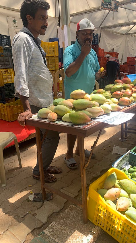 Mango market scenes