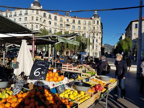 Scenes from the city of Nice, Côte d'Azur