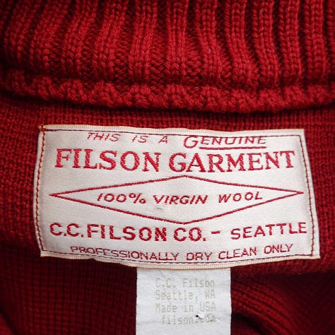 Filson sweaters vintage