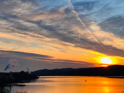 Sunsets over the Hudson Valley in Peekskill 