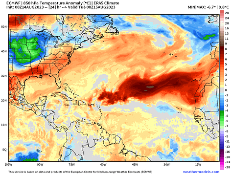 NASA GEOES5 Dust and ECMWF SAL products