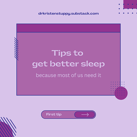 A series of 9 slides with a one-line summary of each of the tips in the article on a purple background with an icon representing each tip.