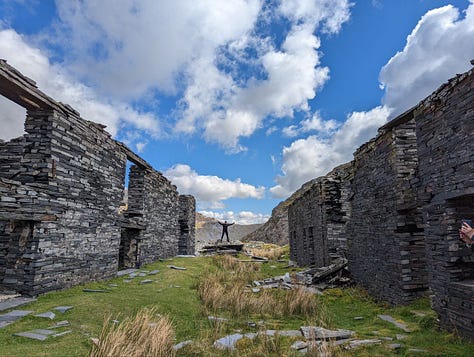 walking near Blaenau Ffestiniog in North Wales