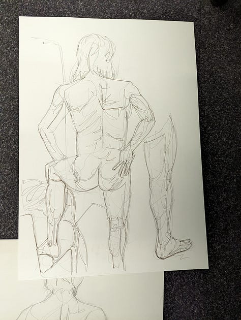 life drawings of male model in wales, aberdare, cardiff