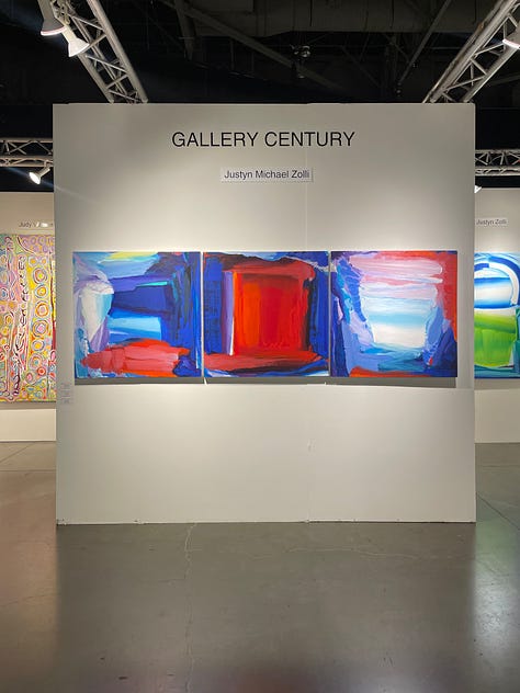 Photos of artworks taken at the Seattle Art Fair in 20203