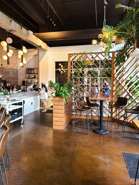 Parable Cafe interior vibes and seating options
