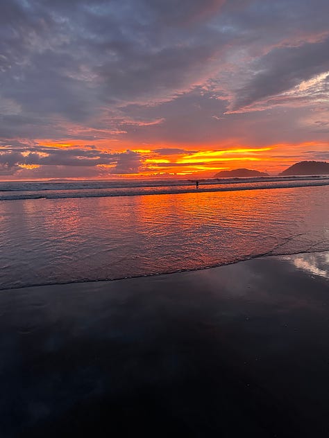 pictures of food, sunsets, vistas, and sights in Costa Rica