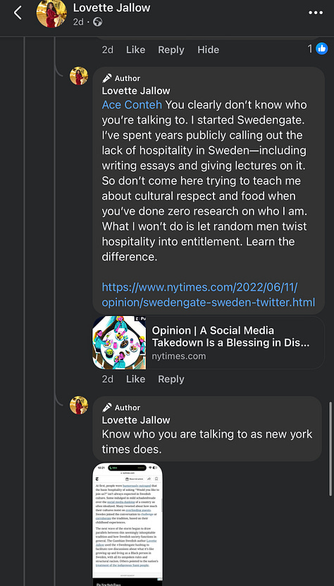 Gallery of some screenshots of the conversations Showing entitlement