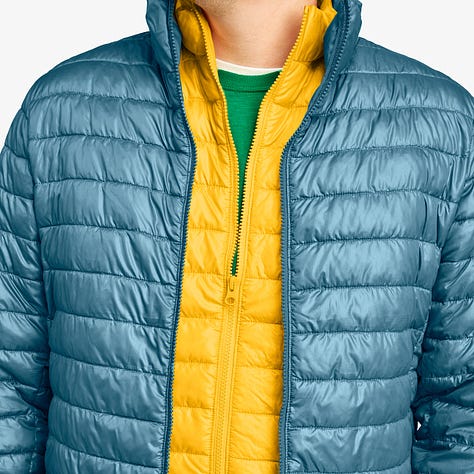 Puffer Jacket in slim or classic fit from Primary.com