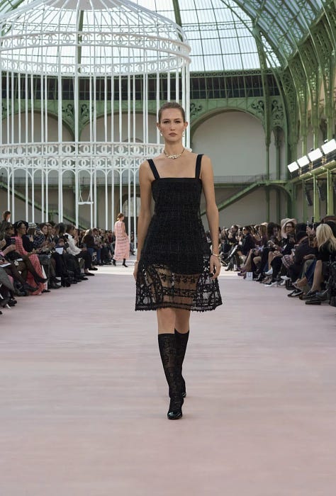 Chanel Spring Summer 2025 collection shown at paris fashion week in the grand palais