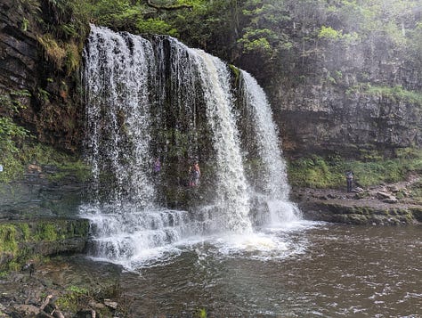 guided walk brecon beacons waterfalls