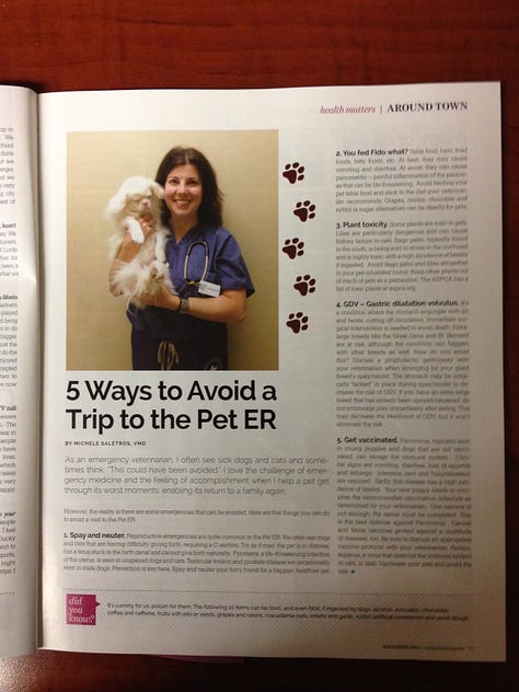 Photos of Michele Saletros, DVM at work as a veterinarian.