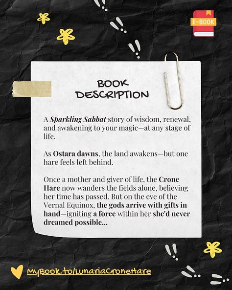 Lunaria the Crone Hare: Available Now Where eBooks Are Sold!