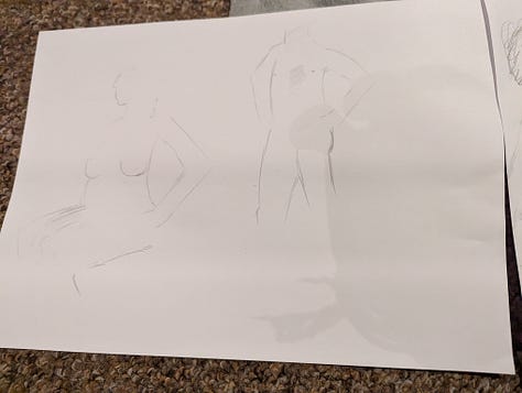 stag party life drawing
