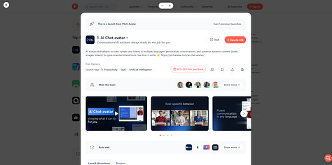 Product Hunt screenshots