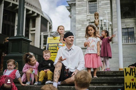 Official images of BENJAMIN CODY DOYLE as seen on a social media account belonging to the New Zealand Green Party