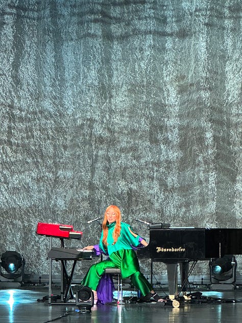 L to R: Tori Amos in Rochester Hills, MI; Jason and I at Red Rocks; Tori in St. Louis