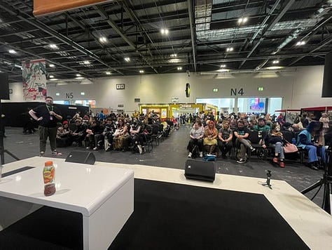A picture of the audience who attended the ND panel at MCM Comic Con