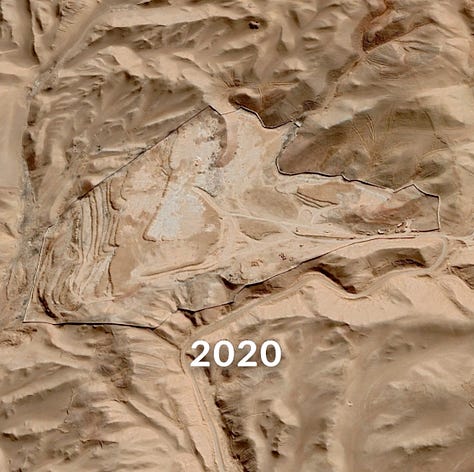 Evolution of the Atacama Desert Clothing Dump: Satellite Photos from 2013 through 2023
