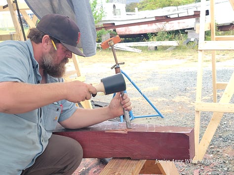 Ancient boatbuilding skills at work reconstructing the 90 year old STEADFAST