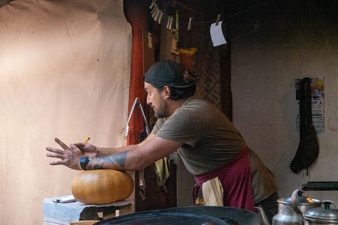 Scenes from Comal restaurant in San Cristóbal