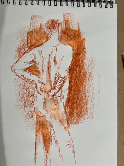 Figure drawing artwork